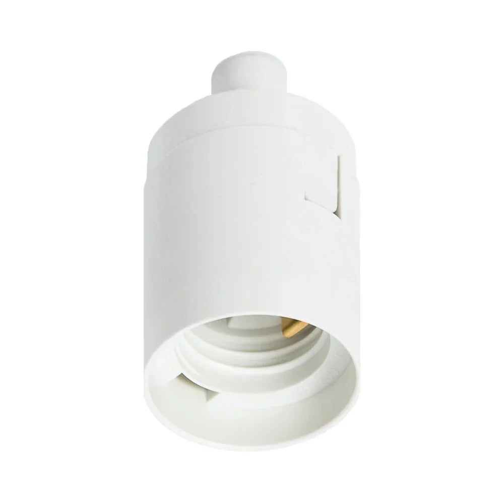 בית נורה תלייה לבן E27 להתקנה על כבל - אור שי סיטונאות חשמל בע״מ