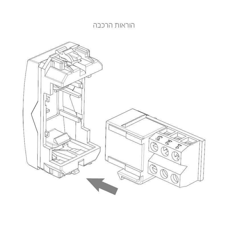 שקע טלפון ישראלי BT לקיסטון לבן – NISKO SWITCH