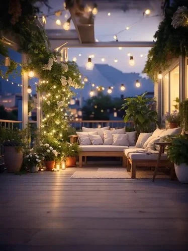 גרלנדה סולארית 10 מ' עם 15 נורות - אור שי סיטונאות חשמל בע״מ