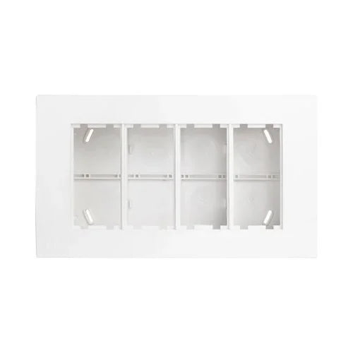 עמדת NISKO OFFICE על הטיח לבן 8 מודול, ללא אביזרים - אור שי סיטונאות חשמל בע״מ