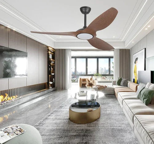 מאוורר תקרה חכם שחור/אגוז PARIS 60'' SMART - אור שי סיטונאות חשמל בע״מ