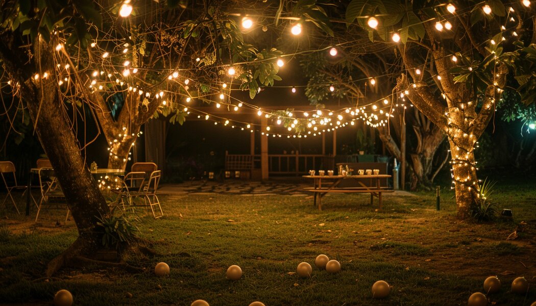 גרלנדה 10 כדורים 24VDC 5W אור חם