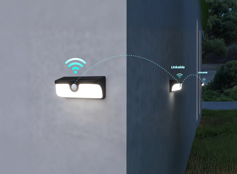 צמוד קיר סולארי LINK 7W IP65