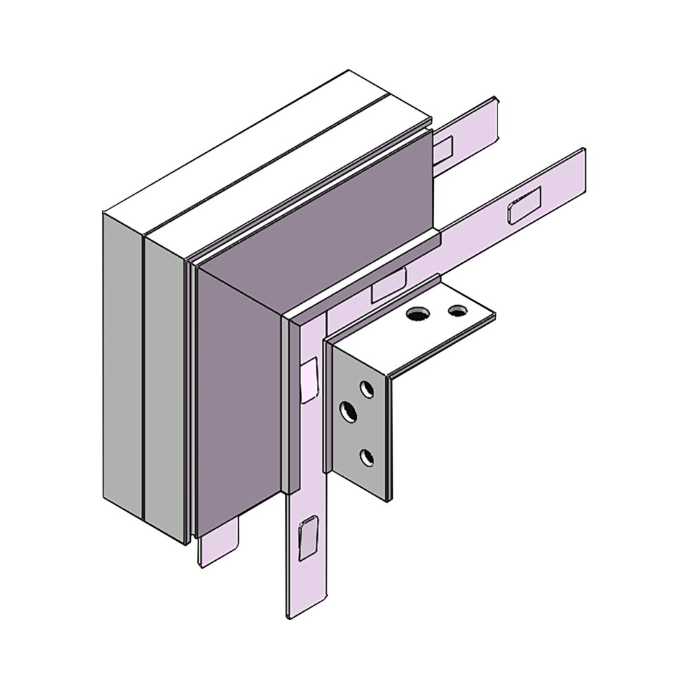 מחבר L תקרה לקיר לבן לפס צבירה מגנטי שקוע טרימלס חיצוני TIKTOK