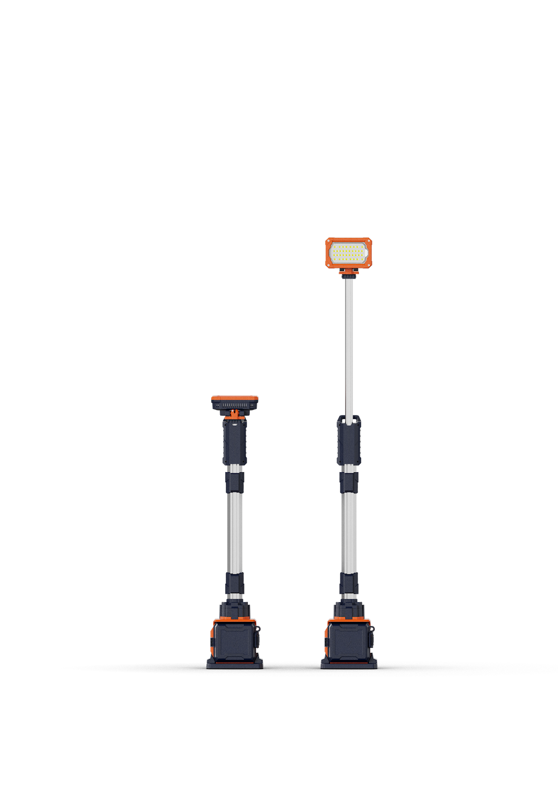 זרקור עבודה נייד TL-100 - מגדל תאורה מתכוונן עם סוללה נטענת