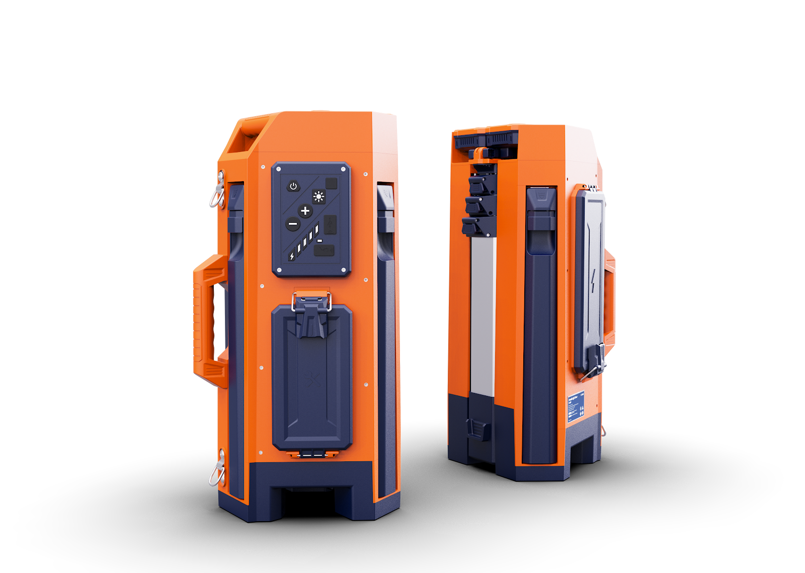 מגדל תאורה נייד TL-400 - תאורה מקצועית עם תא אחסון ל-3 סוללות