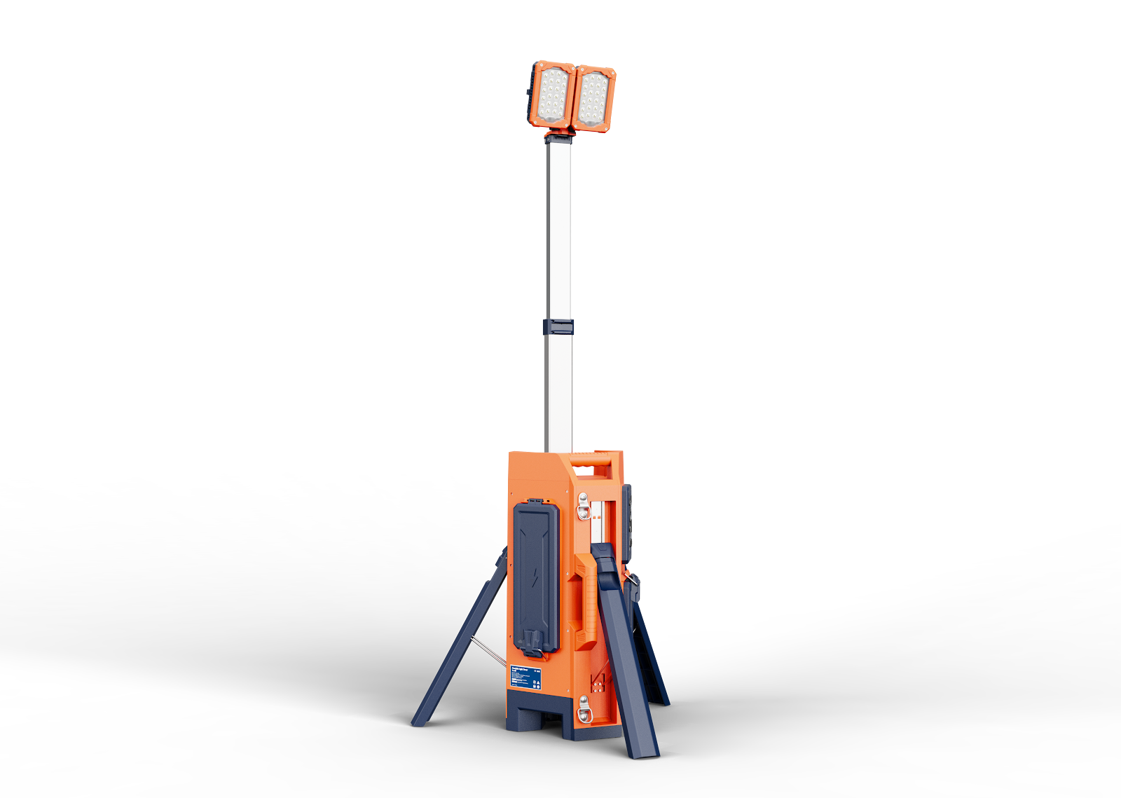 מגדל תאורה נייד TL-400 - תאורה מקצועית עם תא אחסון ל-3 סוללות