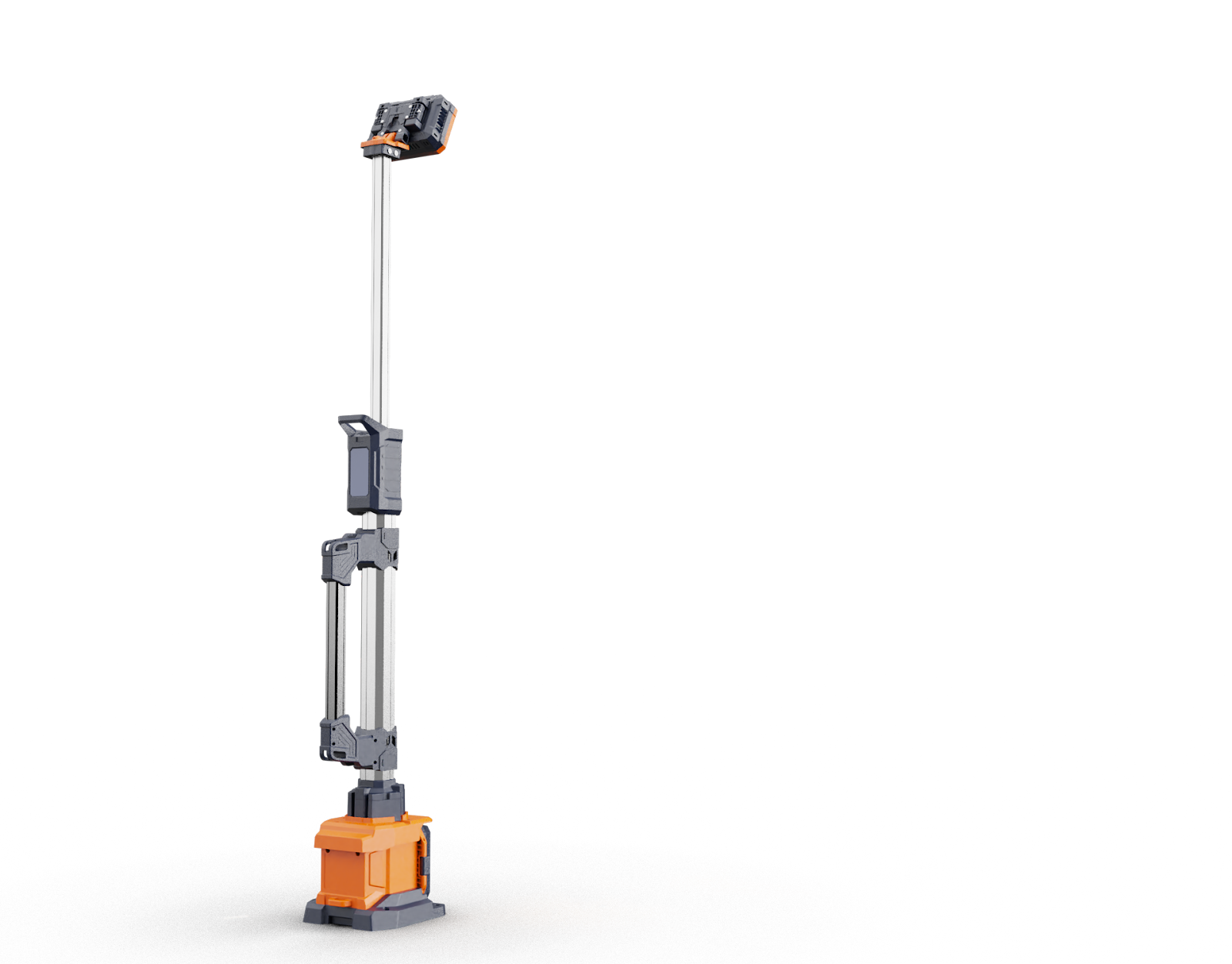 זרקור עבודה נייד TL-100 - מגדל תאורה מתכוונן עם סוללה נטענת