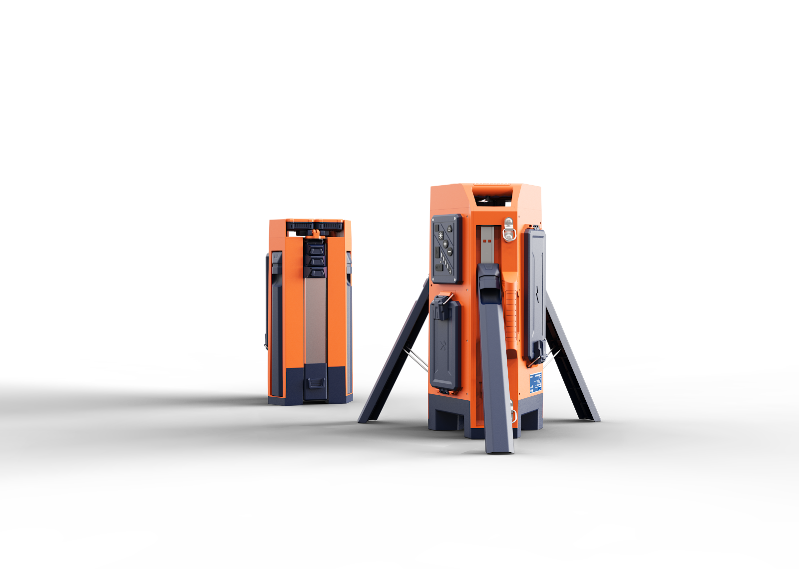 מגדל תאורה נייד TL-400 - תאורה מקצועית עם תא אחסון ל-3 סוללות