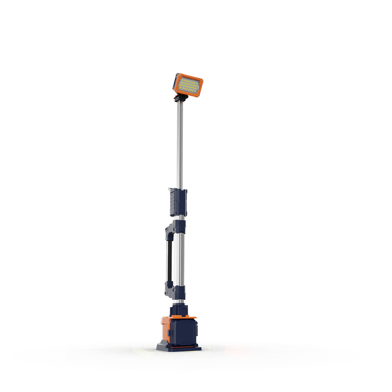 זרקור עבודה נייד TL-100 - מגדל תאורה מתכוונן עם סוללה נטענת