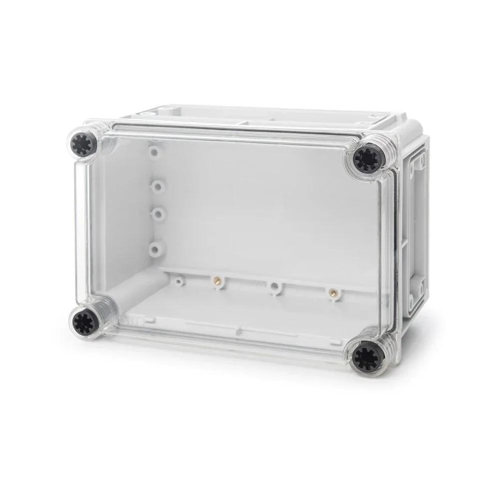 קופסת CI3 עם בסיס אפור, מכסה שקוף 250X175X150 - אור שי סיטונאות חשמל בע״מ