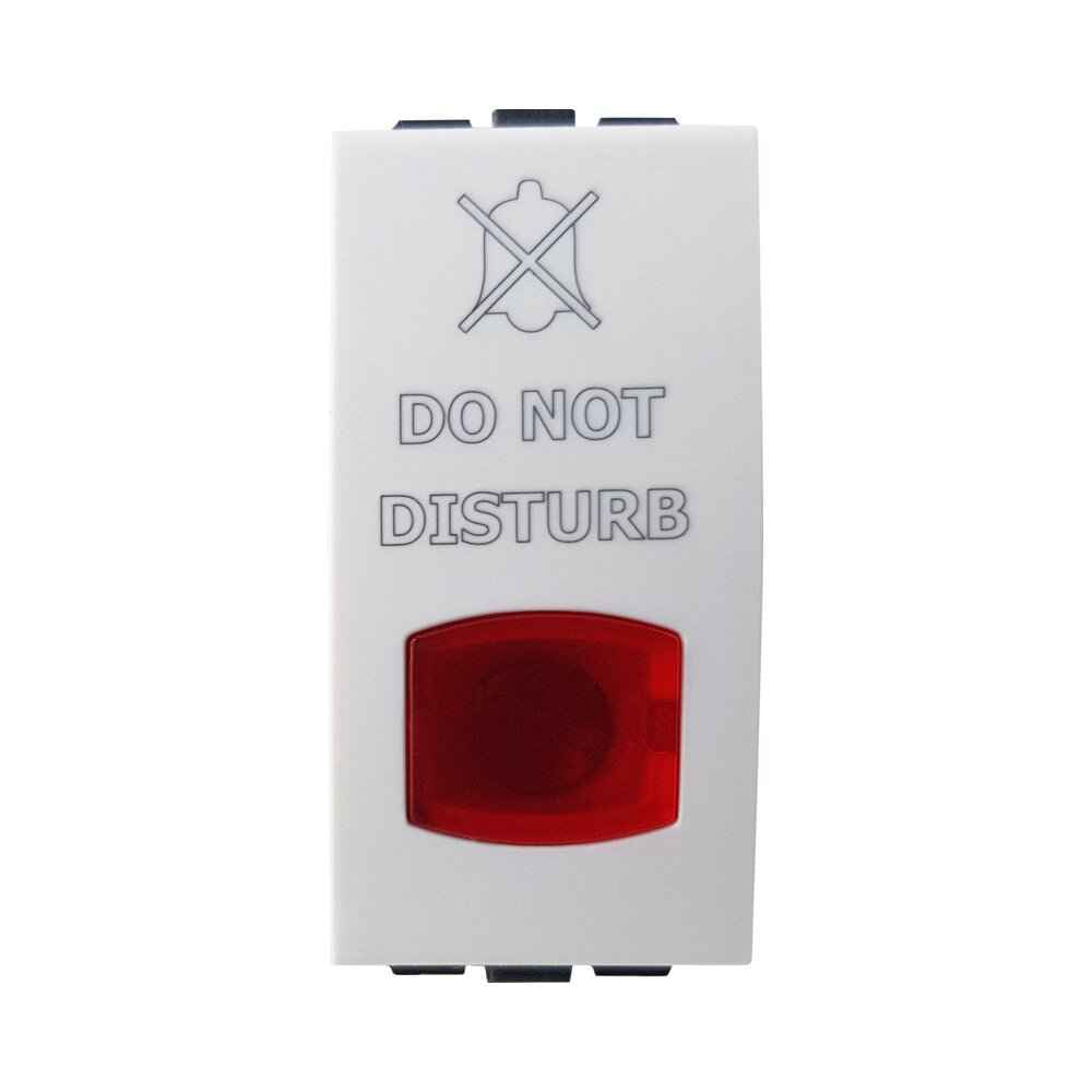 מפסק סימון DND מואר לבן 1M – NISKO SWITCH