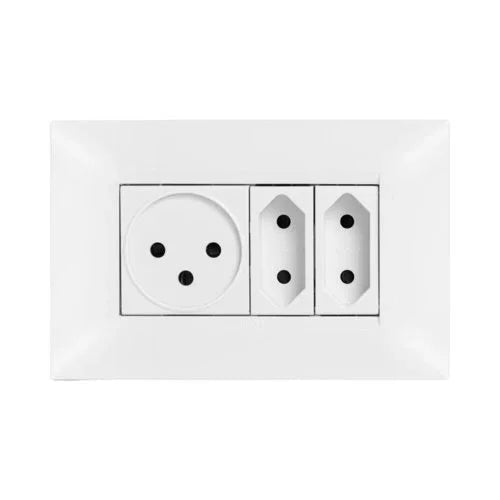 מסגרת BE לבנה 4 מודול ניסקו סוויץ' - אור שי סיטונאות חשמל בע״מ