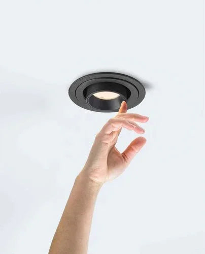 שקוע תקרה לבן FLAME 10W 90mm אור חם - אור שי סיטונאות חשמל בע״מ