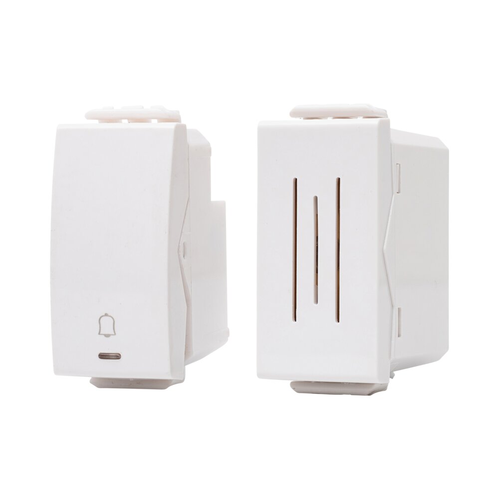 מארז פעמון באזר ניסקו סוויץ' לבן 1 מודול