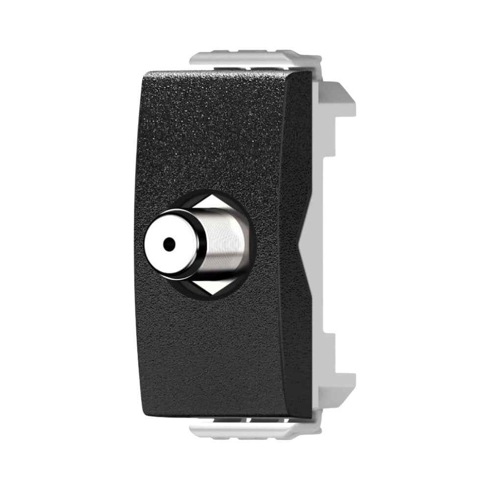 שקע TV קואקס שחור 1M MATT ניסקו סוויץ' – NISKO SWITCH