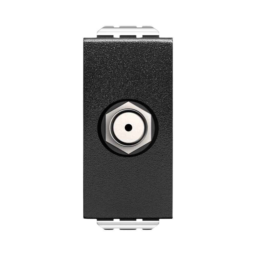 שקע TV קואקס שחור 1M MATT ניסקו סוויץ' – NISKO SWITCH