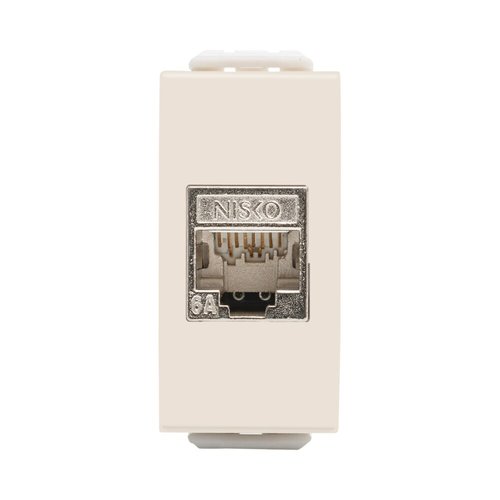שקע מחשב מסוכך RJ45 CAT6A FTP סהרה 1M MATT ניסקו סוויץ' – NISKO SWITCH