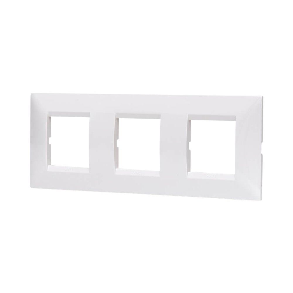 מסגרת BE לבן 60 מ"מ 2+2+2 אופקי NISKO SWITCH