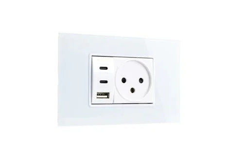 מסגרת זכוכית מרחפת לבנה SLIM 3M תואמת לסדרת NISKO SMART - אור שי סיטונאות חשמל בע״מ