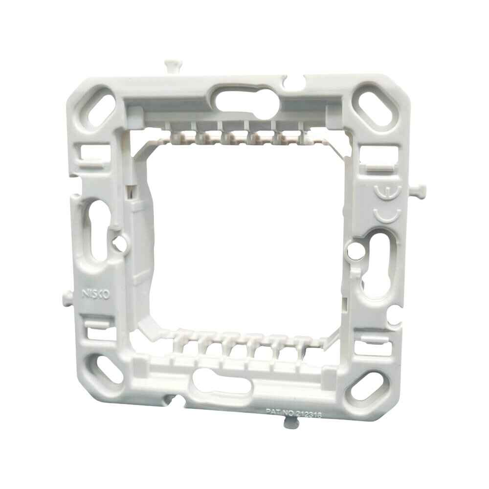 מתאם 60 מ"מ ללא פרצים 2 מודול לבן – NISKO SWITCH