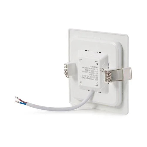 פאנל לד שקוע לבן אינטגרלי 6W 100X100 אור ניטרלי - אור שי סיטונאות חשמל בע״מ