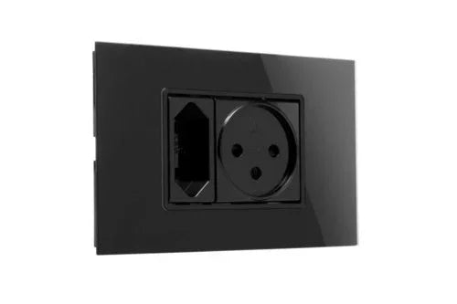 מסגרת זכוכית מרחפת שחורה NISKO SMART SLIM 3M - אור שי סיטונאות חשמל בע״מ