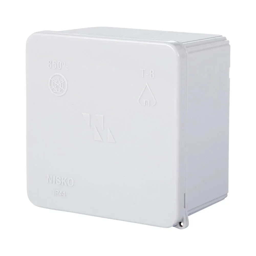 קופסת הסתעפות חלקה T-8 80X80X50 IP44 - אור שי סיטונאות חשמל בע״מ