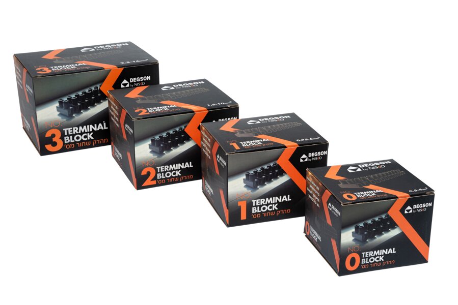 מהדק U שחור מידה 1 DG10-6MM²