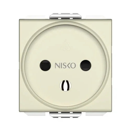 שקע כח ישראלי 2 מודול קרם ניסקו סוויץ' - אור שי סיטונאות חשמל בע״מ