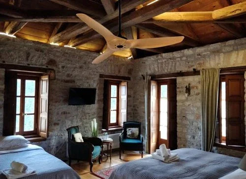 מאוורר תקרה עץ בהיר "52 LONDON - אור שי סיטונאות חשמל בע״מ