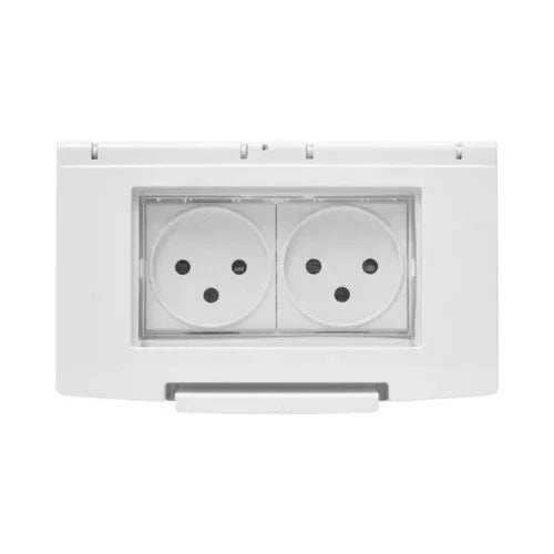 מסגרת מוגנת מים לבנה 4 מודול ניסקו סוויץ' - אור שי סיטונאות חשמל בע״מ