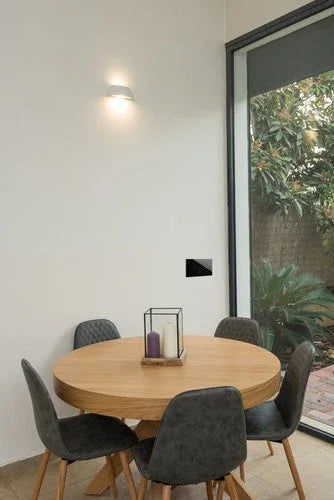 מתג טאץ חכם משולב תריס + תאורה זכוכית שחורה 3 מודול WIFI - אור שי סיטונאות חשמל בע״מ