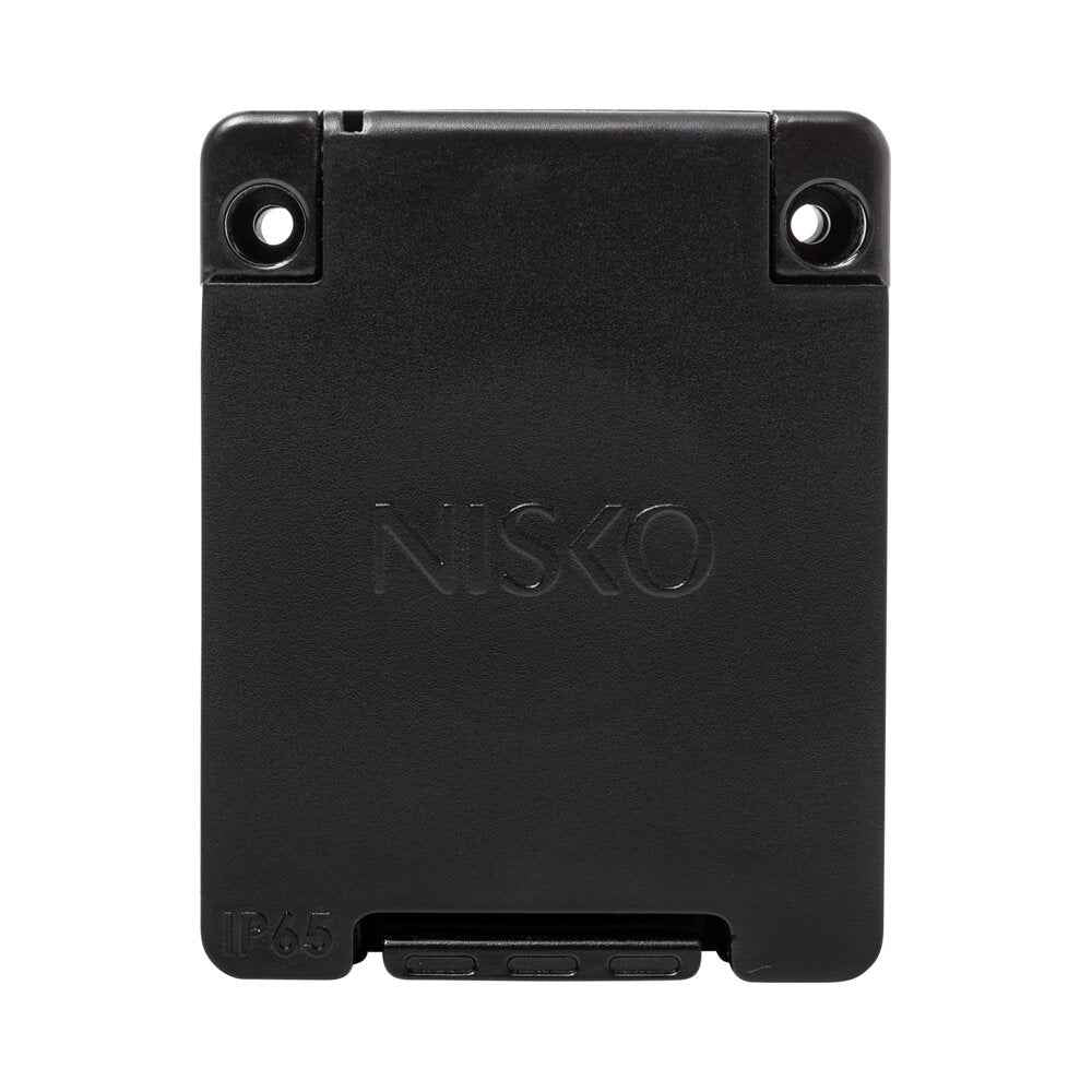 שקע ישראלי שחור IP65 ללוח/פאנל - דגם RME – NISKO