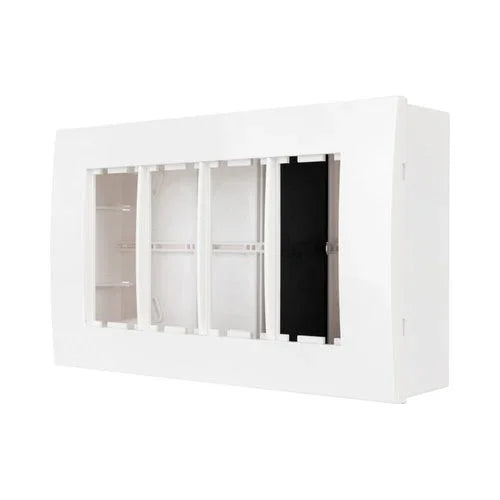 עמדת NISKO OFFICE על הטיח לבן 8 מודול, ללא אביזרים - אור שי סיטונאות חשמל בע״מ