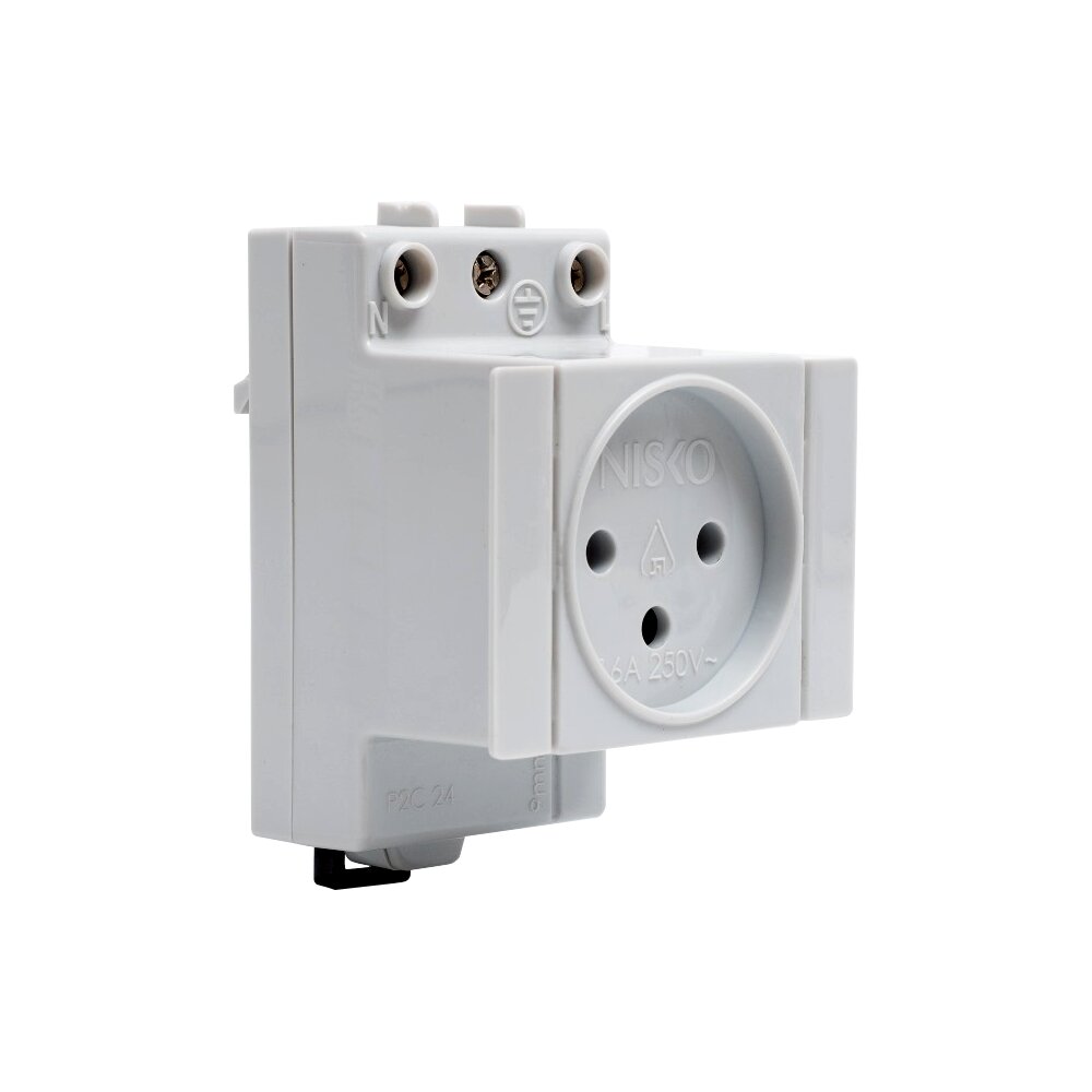 שקע כוח לפס דין G2 16A 250V - אור שי סיטונאות חשמל בע״מ