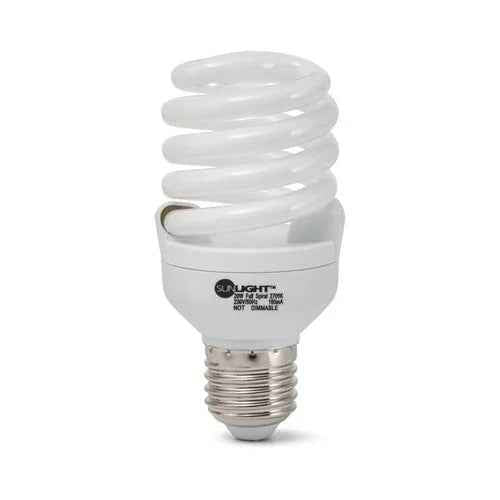 נורת מיני ספירל 20W E27 אור חם