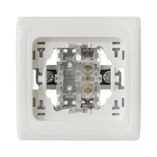 מפסק יחיד תחת הטיח ספיר לבן - אור שי סיטונאות חשמל בע״מ