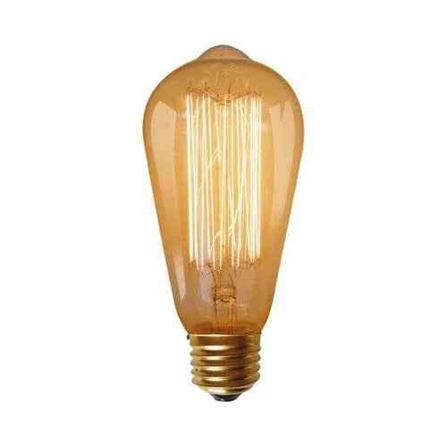 נורת פחם אגס 60W E27 תאורת אווירה חמה