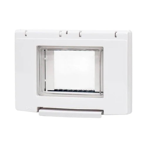 מסגרת מוגנת מים לבנה 3 מודול ניסקו סוויץ' - אור שי סיטונאות חשמל בע״מ