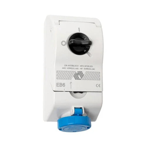 שקע אינטרלוק עה"ט 3X16A IP66/7 - אור שי סיטונאות חשמל בע״מ