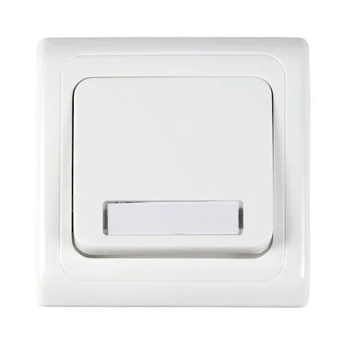 לחצן פעמון מואר 12V תחת הטיח ספיר לבן - אור שי סיטונאות חשמל בע״מ