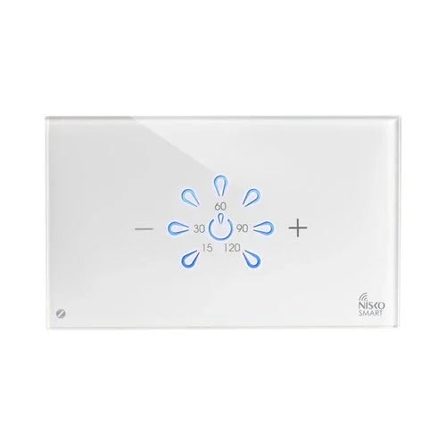 מתג טאץ' טיימר דוד חכם זכוכית לבנה 3 מודול ZIGBEE - אור שי סיטונאות חשמל בע״מ