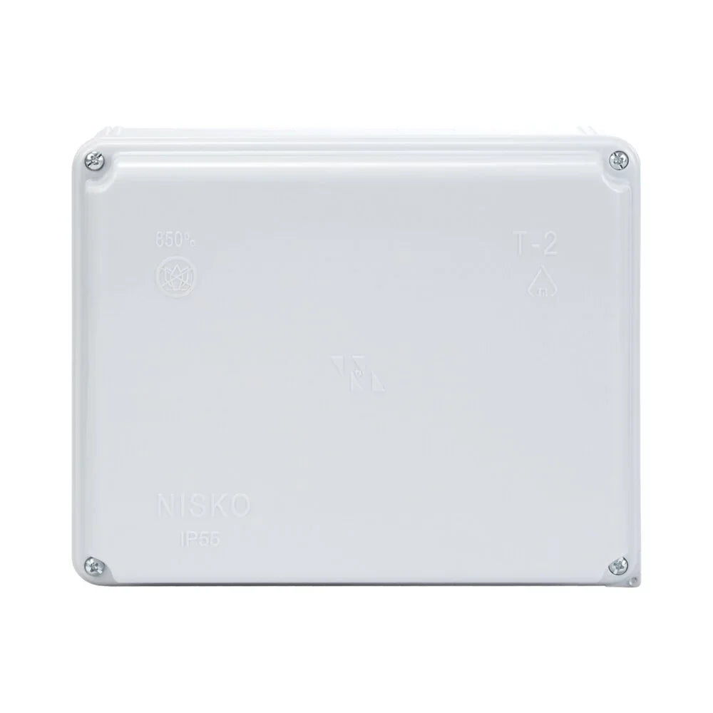 קופסת הסתעפות חלקה T-2 190X150X80 IP55 - אור שי סיטונאות חשמל בע״מ