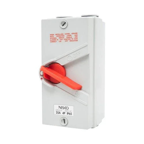 מפסק כבאים IP65 4P 35A - אור שי סיטונאות חשמל בע״מ