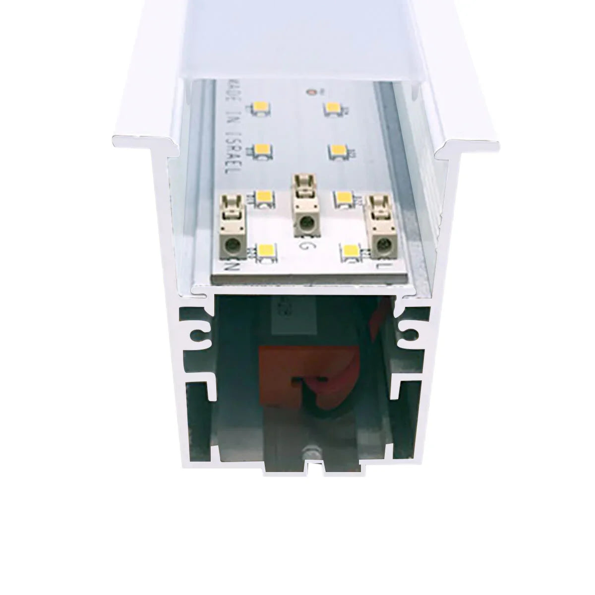 פרופיל שקוע כולל שוליים ניתן לשילוב עם פס צבירה-65 52-01-אור קר - אור שי סיטונאות חשמל בע״מ