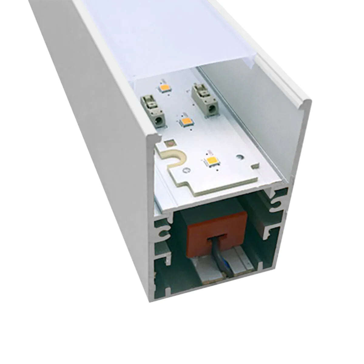 פרופיל צר טרימלס ניתן לשילוב עם פס צבירה-65 42-01-אור קר - אור שי סיטונאות חשמל בע״מ