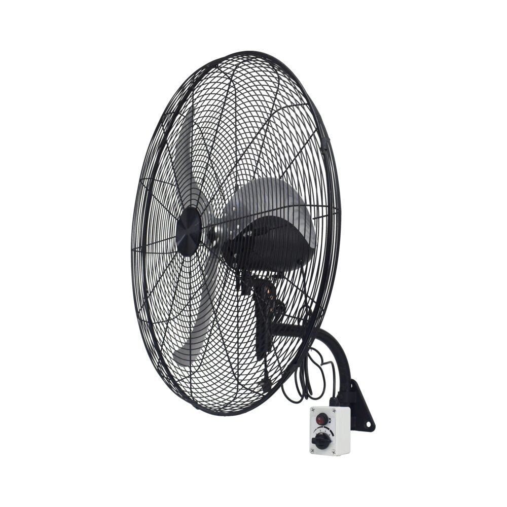 מאוורר קיר תעשייתי שחור ''24 EVEREST WALL DC 115W