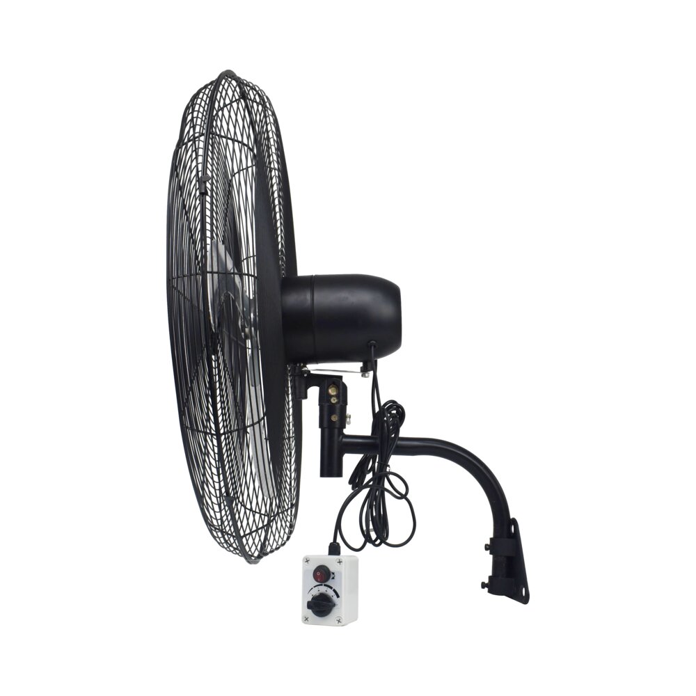 מאוורר קיר תעשייתי שחור ''26 EVEREST WALL DC 125W