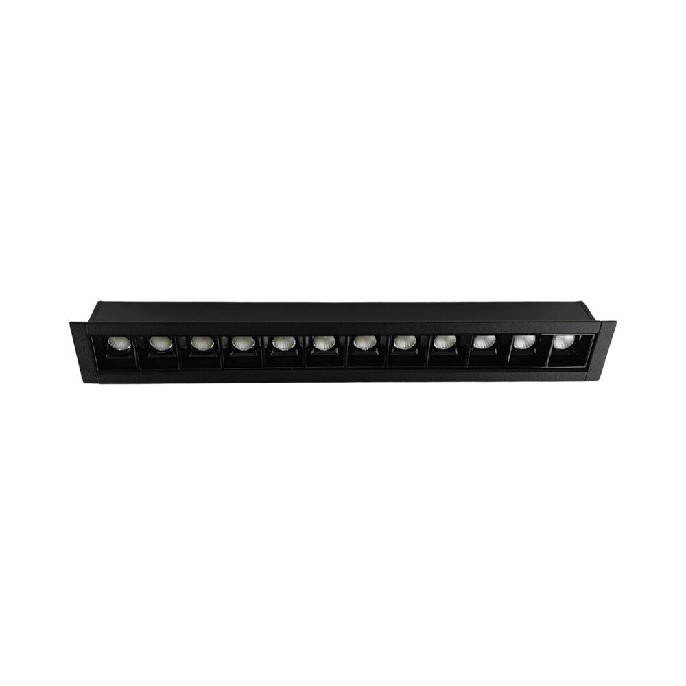 שקוע תקרה שחור GRADO 12 15W 36° אור חם